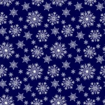 Seamless winter background Illustrazione stock