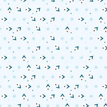 Seamless winter holiday repeating pattern design featuring abstract star sy.. Stock Illustration