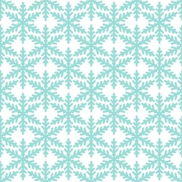 Seamless winter new year pattern with snowflakes on white Stock Illustration