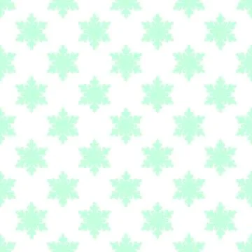 Seamless winter new year pattern with snowflakes on white Stock Illustration