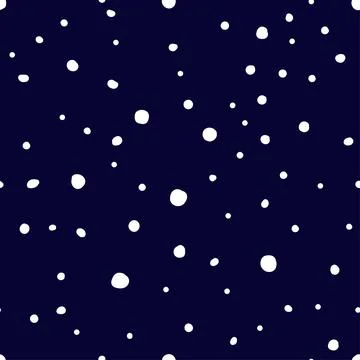 Seamless winter polka Dot pattern イラスト素材
