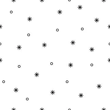 Seamless winter snow pattern Stock Illustration