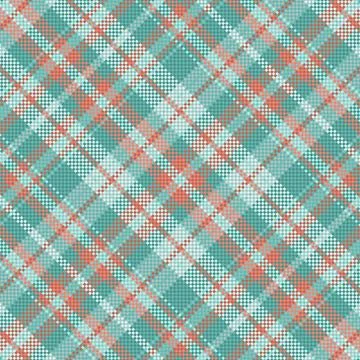 Seamless winter tartan plaid pattern background. Stock Illustration