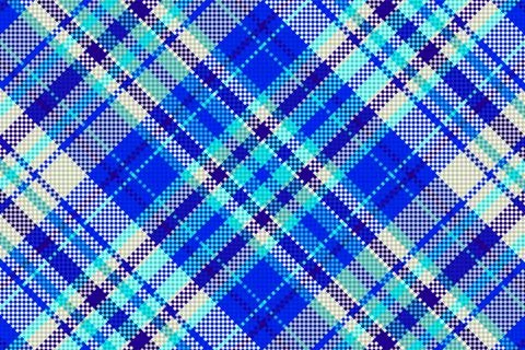 Seamless winter tartan plaid pattern background. Stock Illustration