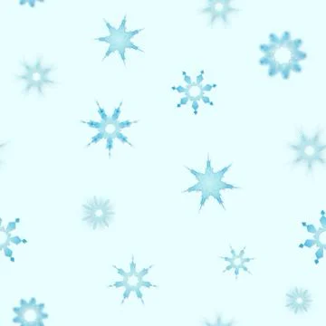 Seamless winter texture. Winter snowflake background. Christmas template Stock Illustration