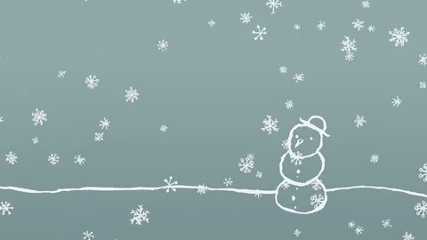 Seamless Winter Themed Background Stock Footage 96433393