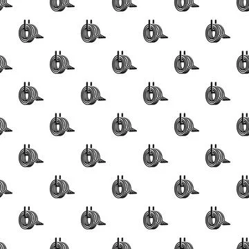 Seamless wire coil pattern creating an industrial background Illustrazione stock