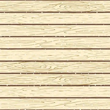 Seamless wood planks pattern. Tree bark texture vector snowy background. Stock Illustration