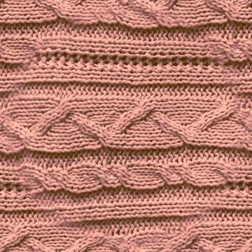 Seamless Wool Texture Pattern. Jacquard Design. Stock Illustration