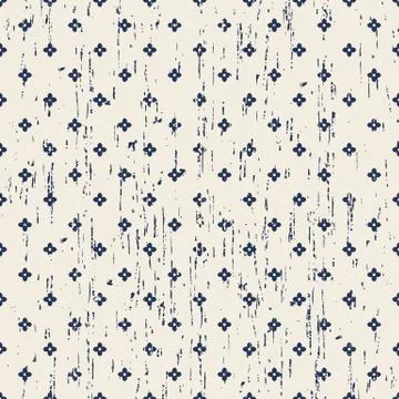 Seamless worn out tiny flower pattern background Stock Illustration