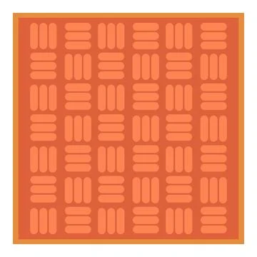 Seamless woven fabric texture creating a repeating geometric pattern with an  Stock Illustration