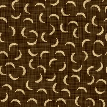 Seamless woven linen damask pattern. Aged sepia tone rustic textile pattern Illustrazione stock