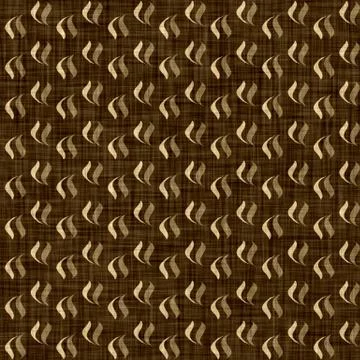 Seamless woven linen damask pattern. Aged sepia tone rustic textile pattern Illustrazione stock