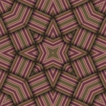 Seamless woven star pattern of stripes and lines. Square abstract pattern. Stock Photos