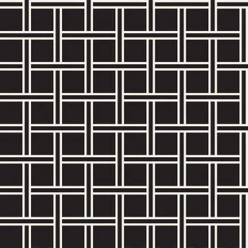 Seamless woven stripes lattice pattern. Modern stylish texture. Repeating a.. Illustrazione stock