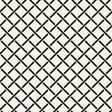 Seamless woven stripes lattice pattern. Modern stylish texture. Repeating a.. Stock Illustration