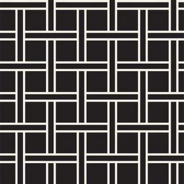Seamless woven stripes lattice pattern. Modern stylish texture. Repeating a.. Stock Illustration