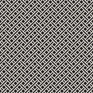Seamless woven stripes lattice pattern. Modern stylish texture. Repeating a.. イラスト素材