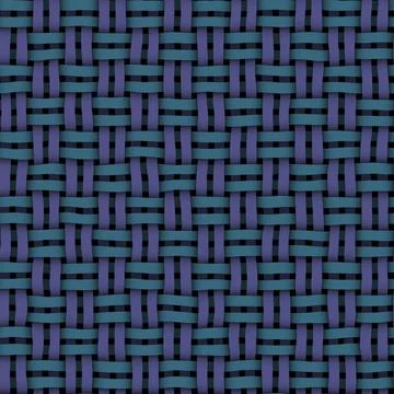 Seamless woven texture with diagonal cross stripes pattern, blue background 스톡 사진