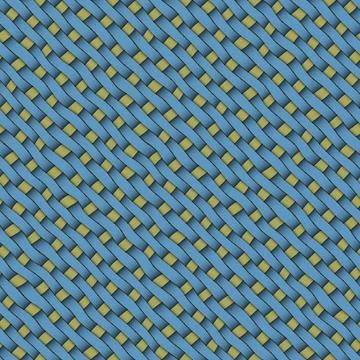 Seamless woven texture with diagonal cross stripes pattern, blue background Stock Photos