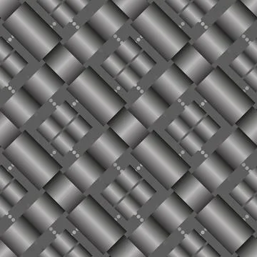 Seamless 'woven' vector texture on transparent background. Black and white .. Stock Illustration