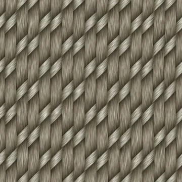 Seamless woven yarn texture background. Realistic wool thread warp weft effect Stock Illustration