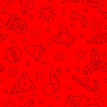 Seamless Xmas background Stock Illustration