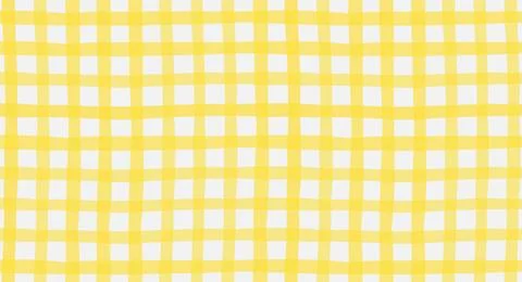 Seamless yellow gingham check pattern with soft watercolor texture. Hand pa.. Stock Illustration