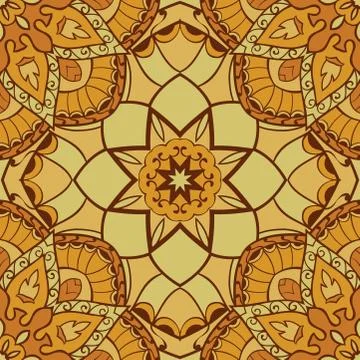 Seamless yellow pattern. Stock Illustration