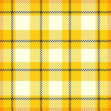 A seamless yellow plaid tartan pattern vector illustration. This vibrant fabr Stockillustratie