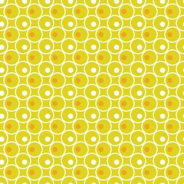 Seamless Yellow Polka Dot Background Vector Stock Illustration