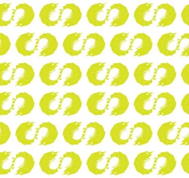 Seamless Yellow Shrimp Pattern Stock Illustration