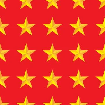 Seamless yellow stars background in vector Stock Illustration