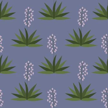 Seamless yucca pattern Illustrazione stock