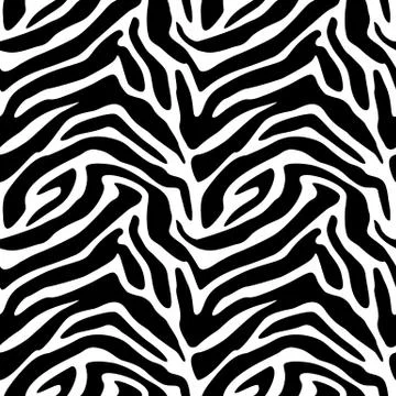 Seamless zebra texture background Stock Illustration