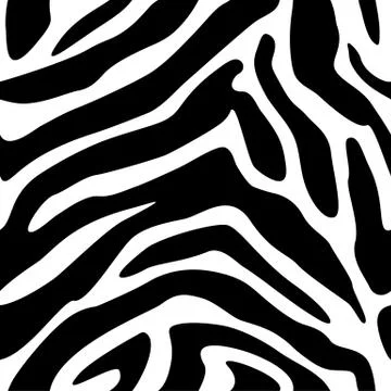 Seamless zebra texture background Stock Illustration