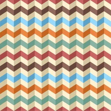 Seamless zig-zag chevron pattern. Vector Stock Illustration