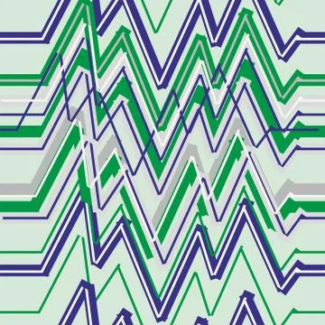 Seamless zigzag geometric pattern. Colorful shapes background. Stock Illustration