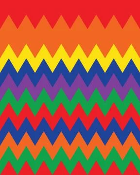 Seamless zigzag lines colored Illustrazione stock