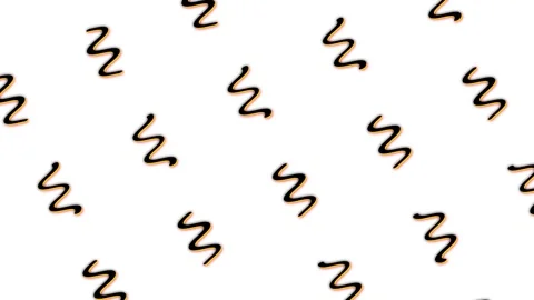 Seamless Zigzag Pattern with Black and Orange Lines Stock Footage 301687509