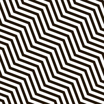 Seamless zigzag pattern. Diagonal loop background. Vector Stock Illustration