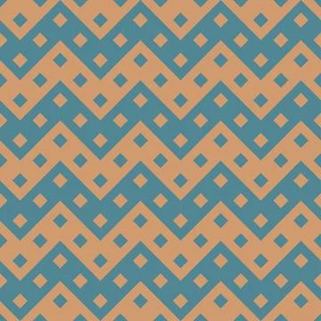 Seamless zigzag strip pattern of squares. abstract ethnic geometrical pattern Stock Illustration