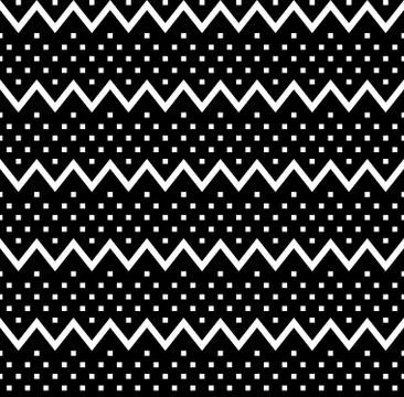 Seamless zigzag vector pattern Stock Illustration