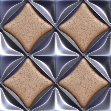 Seamless02183 3d seamless tileable decorative background pattern. Copyrigh... Stock Photos