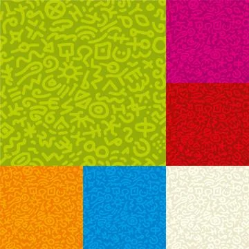 Seamless_lineart Stock Illustration