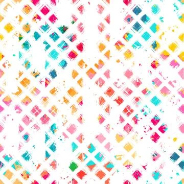 Seamless,Abstract,Pattern,With,Geometric,Elements,On,Texture,Background イラスト素材