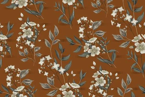 Seamless,Allover,Digital,Design,Illustration Stock Illustration