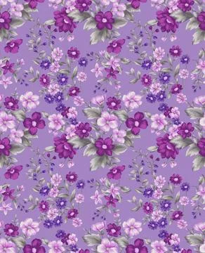 Seamless,Floral,Background 库存插图