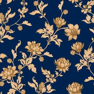 Seamless,Floral,Pattern,with,Small,Cute,Flower,Design,Textile,Allover,Design Stock Illustration