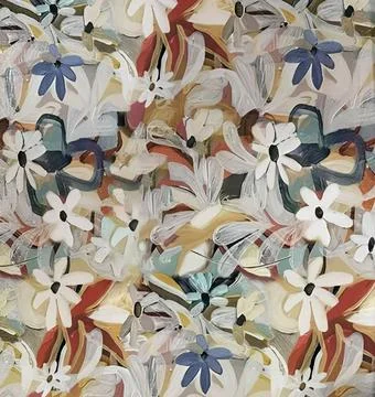 Seamless,Indian,Floral,Ethnic,Pattern Stock Illustration